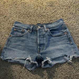 Levi's Distressed Denim Shorts